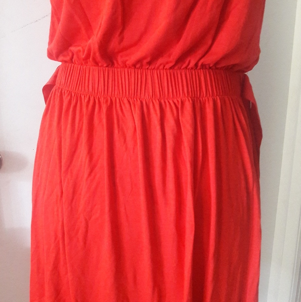 Midi Red Dress - Picture 4 of 5